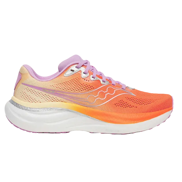 Saucony Womens Trainer Ride 19 Fire/Orchid