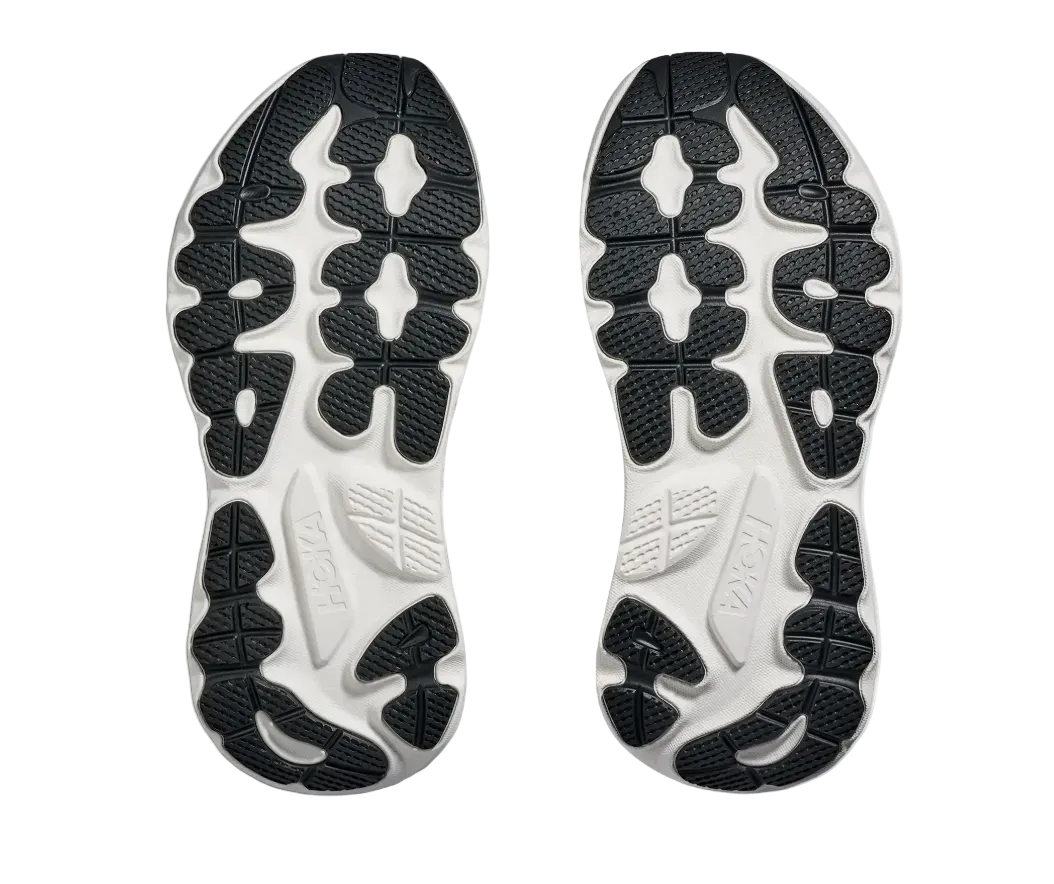 Hoka women's black and white mesh lace-up trainer