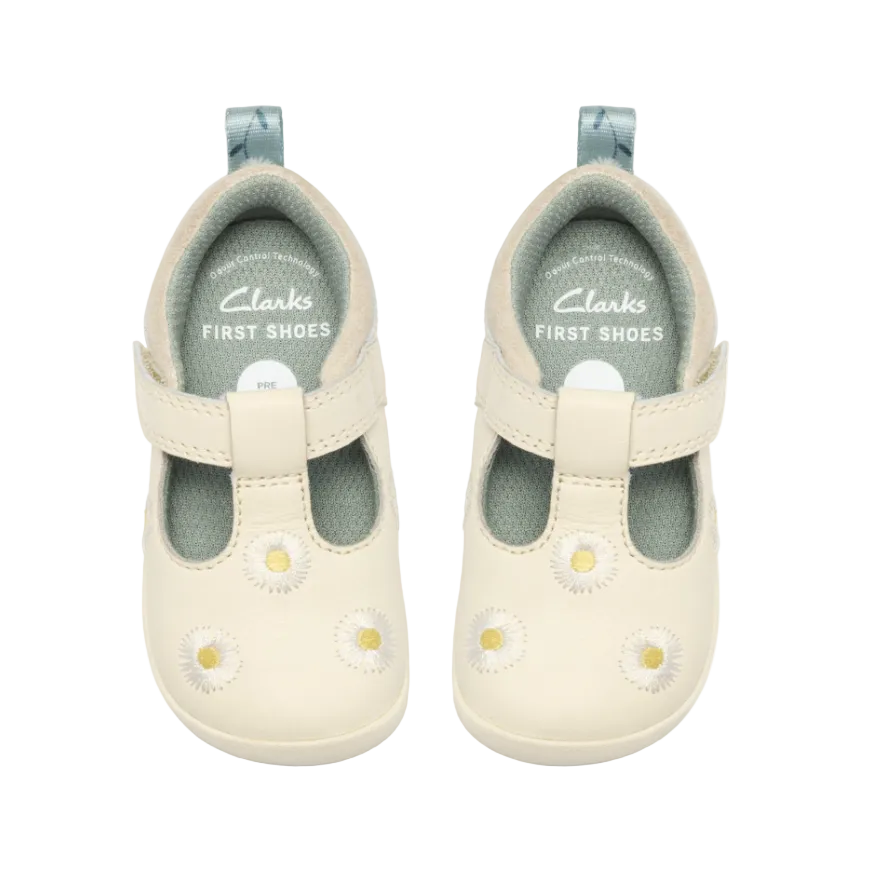Clarks girls' leather pre-walker shoe