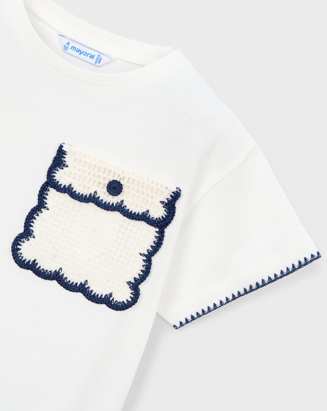 Mayoral Girls T-Shirt 3013 Natural