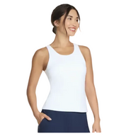 Skechers Womens Top Go Walk Shelf Bra Tank White