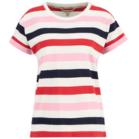 Barbour Womens Top Lyndale Poppy Red Multi