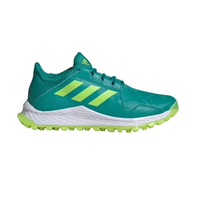 Adidas women's green lace-up trainer