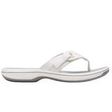 Clarks women's white slip-on sandal