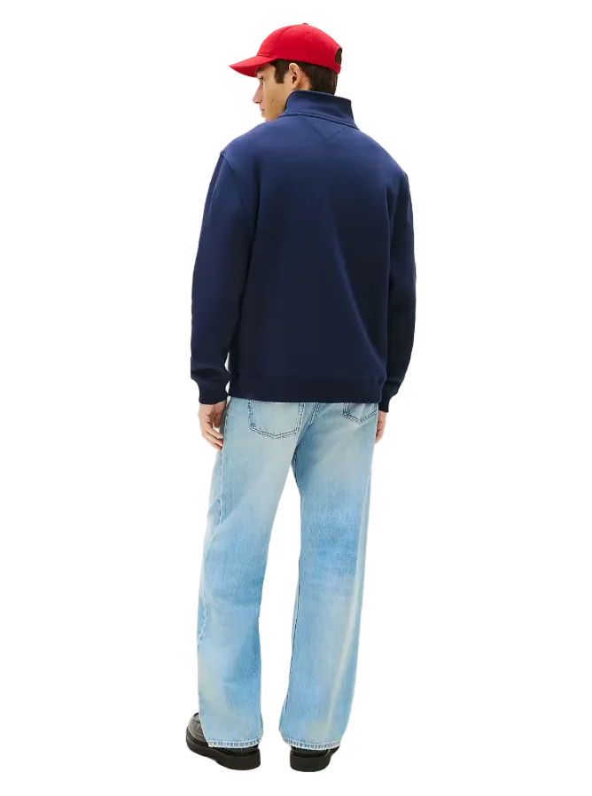 Tommy Hilfiger men's navy fleece jeans with zip