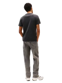 Tommy Jeans Mens Slim T-Shirt Jaspe Black Htr