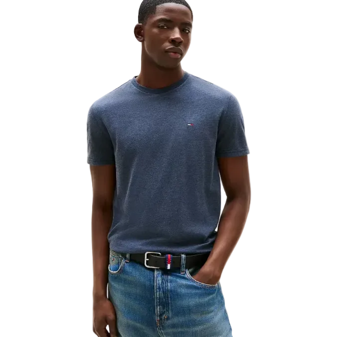 Tommy Jeans Mens Slim T-Shirt Dark Night Navy Htr