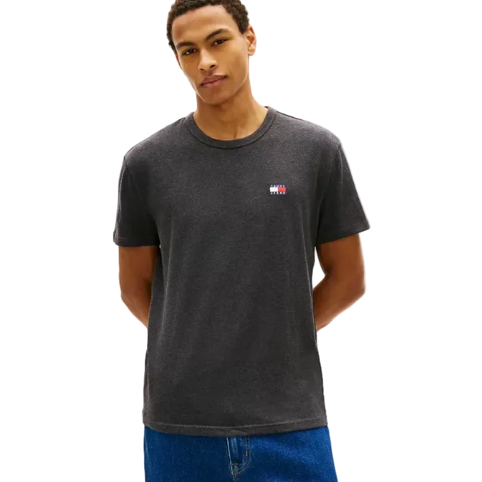 Tommy Jeans Mens Badge T-Shirt Black