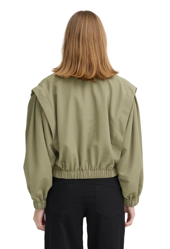 Ichi Womens Ihgezavo Jacket Deep Lichen Green