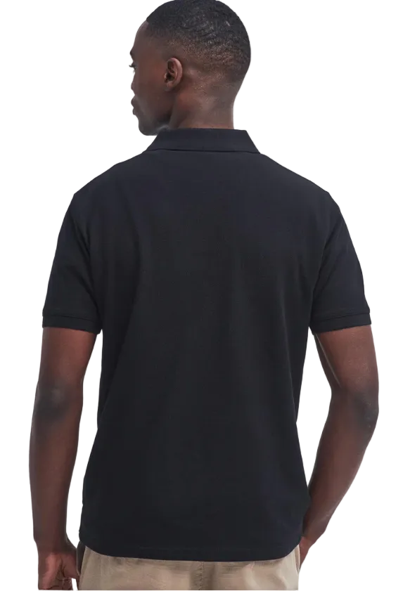 Barbour International Mens Polo Essential Black