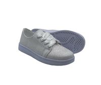 Dubarry Girls Shoe Valerie White Glitter