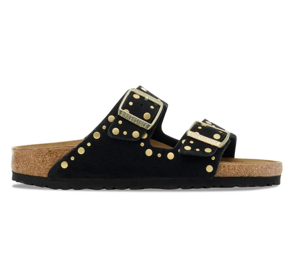 Birkenstock Womens Sandal Arizona Rivet Border Black