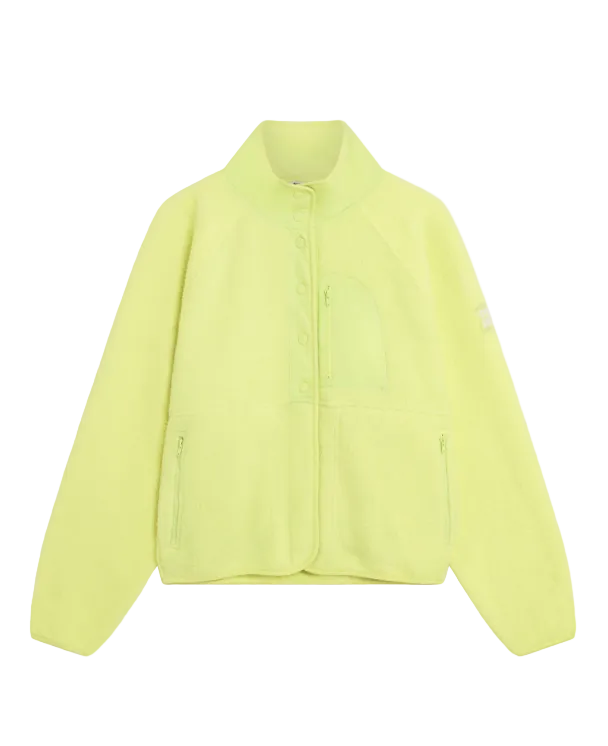 Gym+Coffee Womens Horizon Layer Up Jacket Lime Sorbet