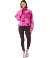 Gym+Coffee Womens Horizon Layer Up Jacket Sunrise Print