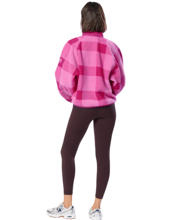 Gym+Coffee Womens Horizon Layer Up Jacket Sunrise Print