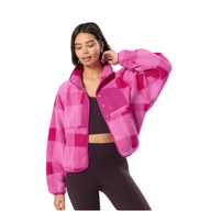 Gym+Coffee Womens Horizon Layer Up Jacket Sunrise Print