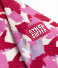 Gym+Coffee Womens Snap Polar Fleece Pink Pop