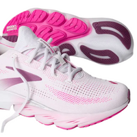 Brooks Women Trainer Glycerin Flex White/Cyber Pink/Argyle