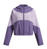 Under Armour Girls Jacket Rival Woven HD Purple Luxe/Purple Crest/White