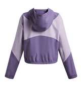 Under Armour Girls Jacket Rival Woven HD Purple Luxe/Purple Crest/White