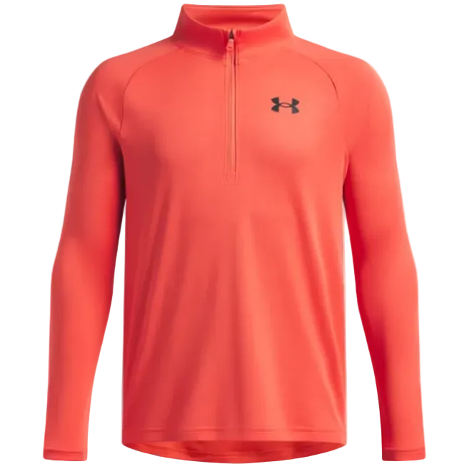 Under Armour Boys Half Zip Tech 2.0 Venom Red/Black
