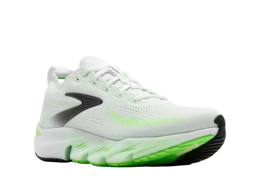 Brooks Mens Trainer Glycerin Flex White/Green Gecko/Phantom