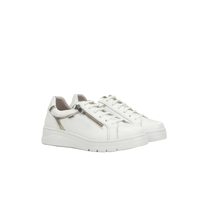 Fluchos women's leather lace-up trainer