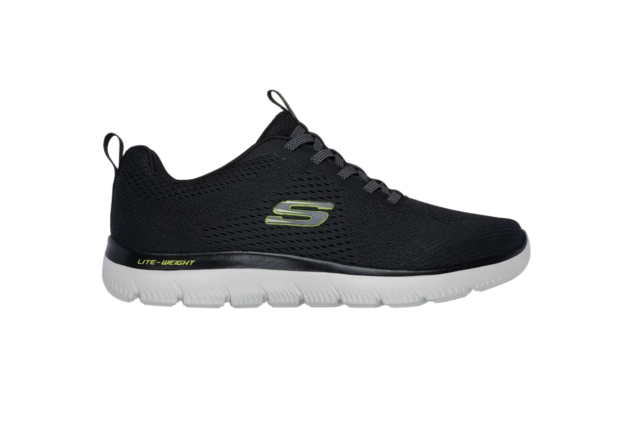 Skechers Mens Trainer Summits-Eckler Black/Lime