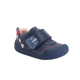 Startrite boys' navy leather pre-walker shoe with velcro