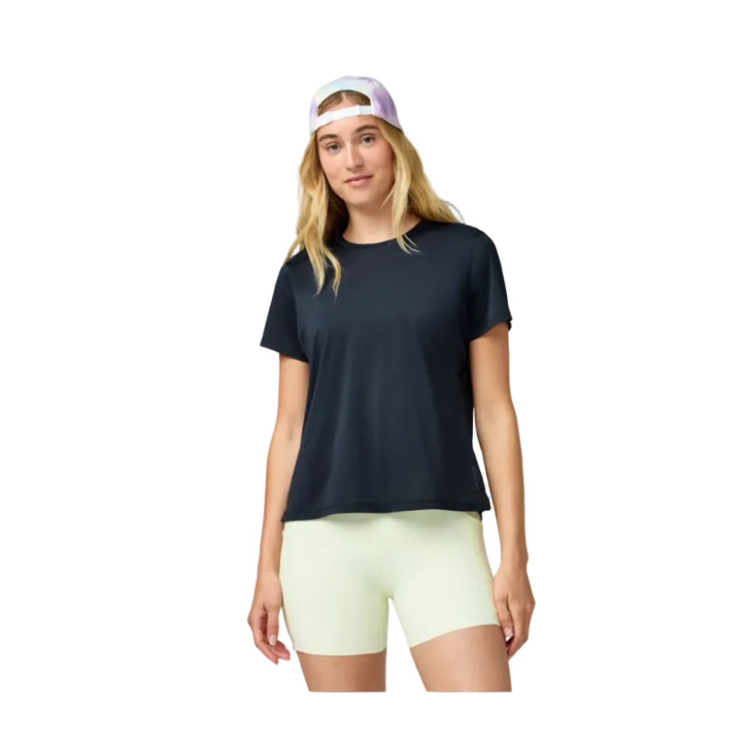 Brooks Womens T-Shirt Dash Short Sleeve Black