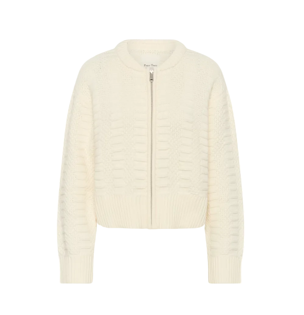 Part Two Womens Cardigan AnielaPW Whisper White