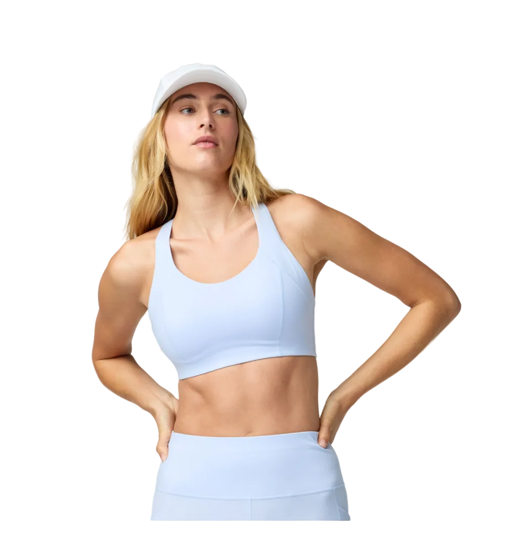 Brooks Womens Sports Bra Chaser Padded Halogen Blue