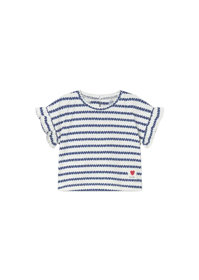 Mayoral girls' blue t-shirt