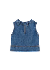 Mayoral Girls Denim Top Dark