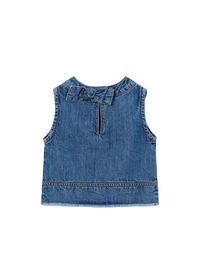 Mayoral Girls Denim Top Dark