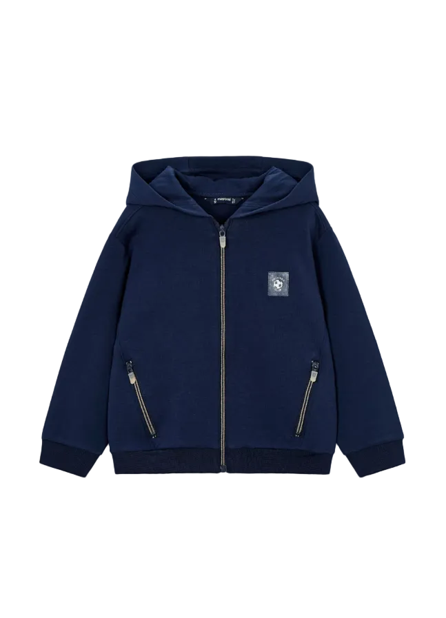 Mayoral Boys Zip Hoodie Navy