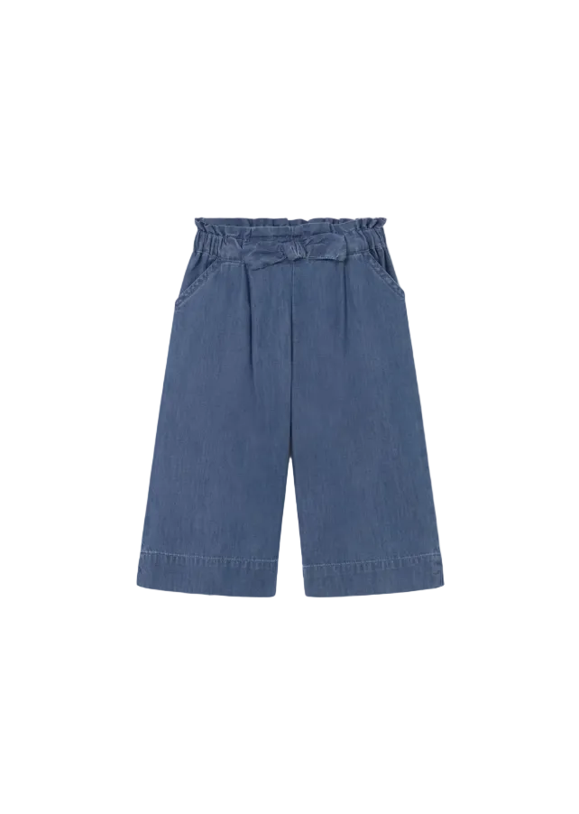 Mayoral Girls Long Flowy Trousers Dark