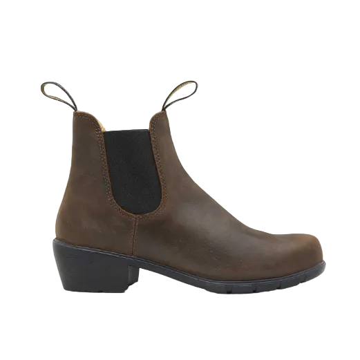 Blundstone women's brown leather Chelsea boot
