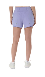 Asics Womens Shorts Road 2-N-1 3.5 Inch Bluebell
