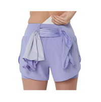 Asics Womens Shorts Road 2-N-1 3.5 Inch Bluebell