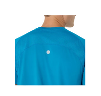 Asics Mens T-Shirt Road Fade SS Aegean Blue/Yamabuki