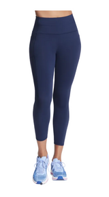 Skechers Womens Leggings GoWalk ⅞ HW Navy