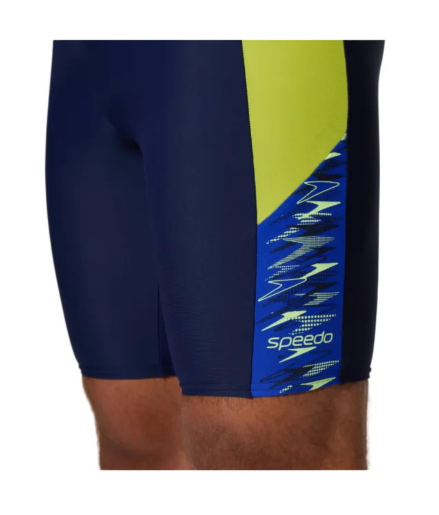 Speedo men's navy and blue shorts with drawcord
