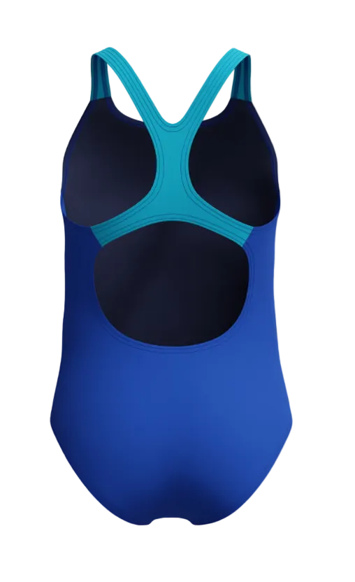 Speedo girls' blue and green swimwear