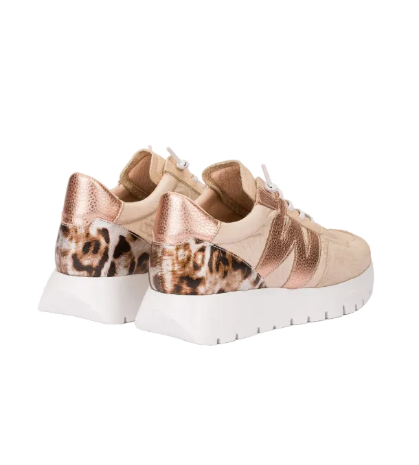 Wonders Womens Trainer A-24100 Beige/Rame