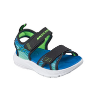 Skechers Boys Sandal Microspec-Splash Black/Lime
