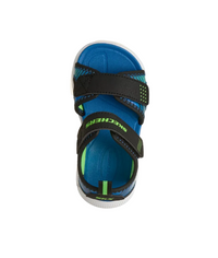 Skechers Boys Sandal Microspec-Splash Black/Lime