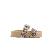 Paul Green Womens Sandal 6157-000 Leopardino Desert