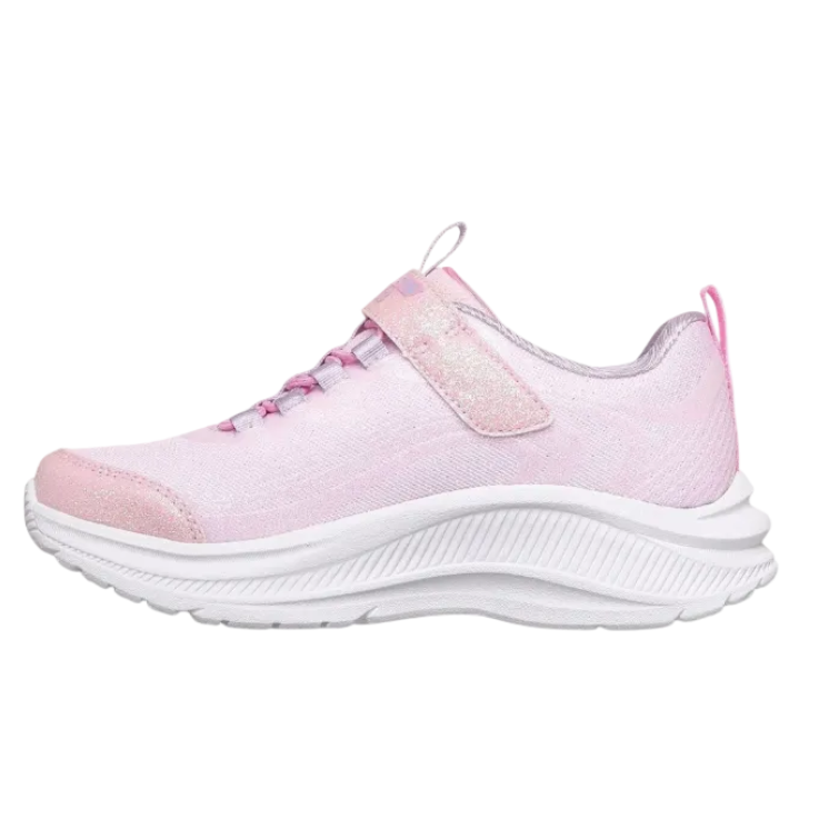 Skechers Girls Trainers Rainbow Cruisers Glitzy Glo Light Pink/Lavender