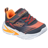 Skechers Boys Trainers Flex Glow Ultra Charcoal/Red